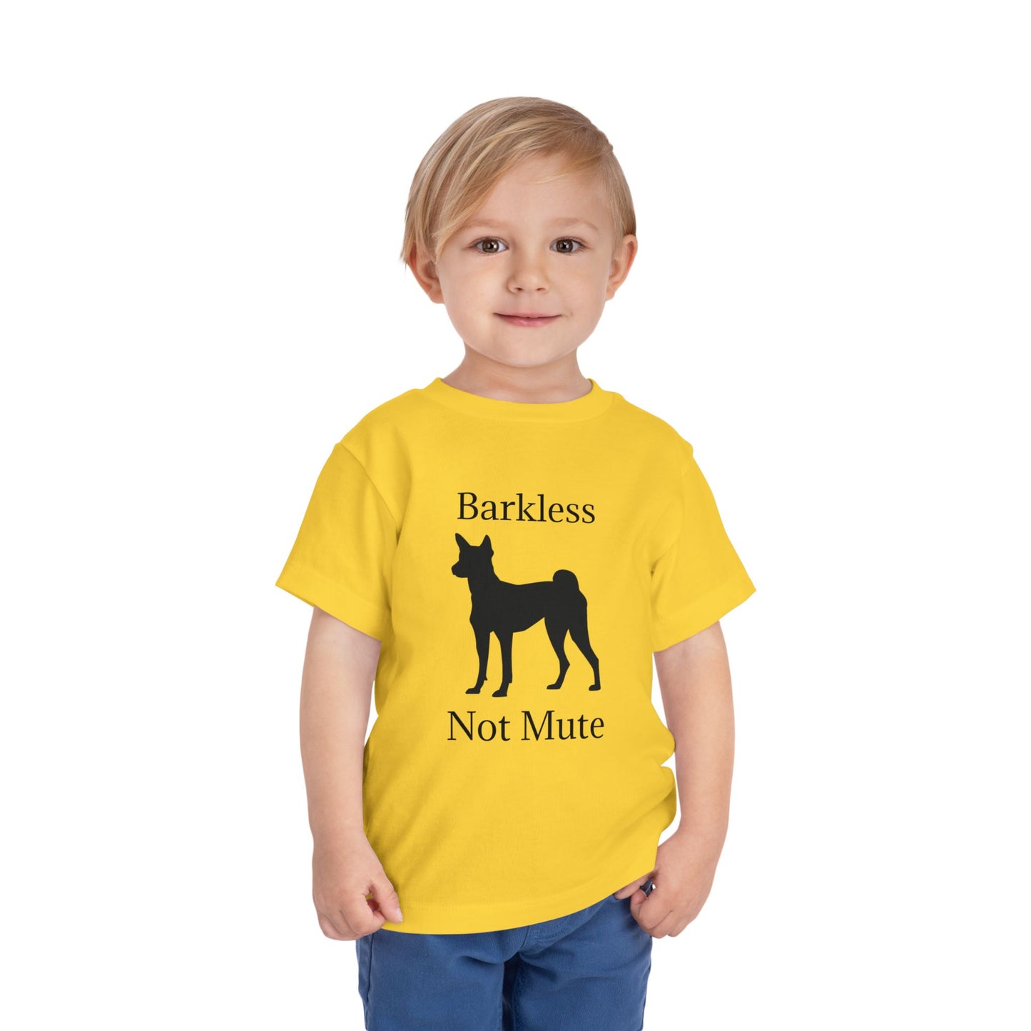 Barkless Not Mute Toddler Unisex Short Sleeve Crewneck Tee