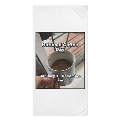 National Coffee Day Mink-Cotton  Beach Towel
