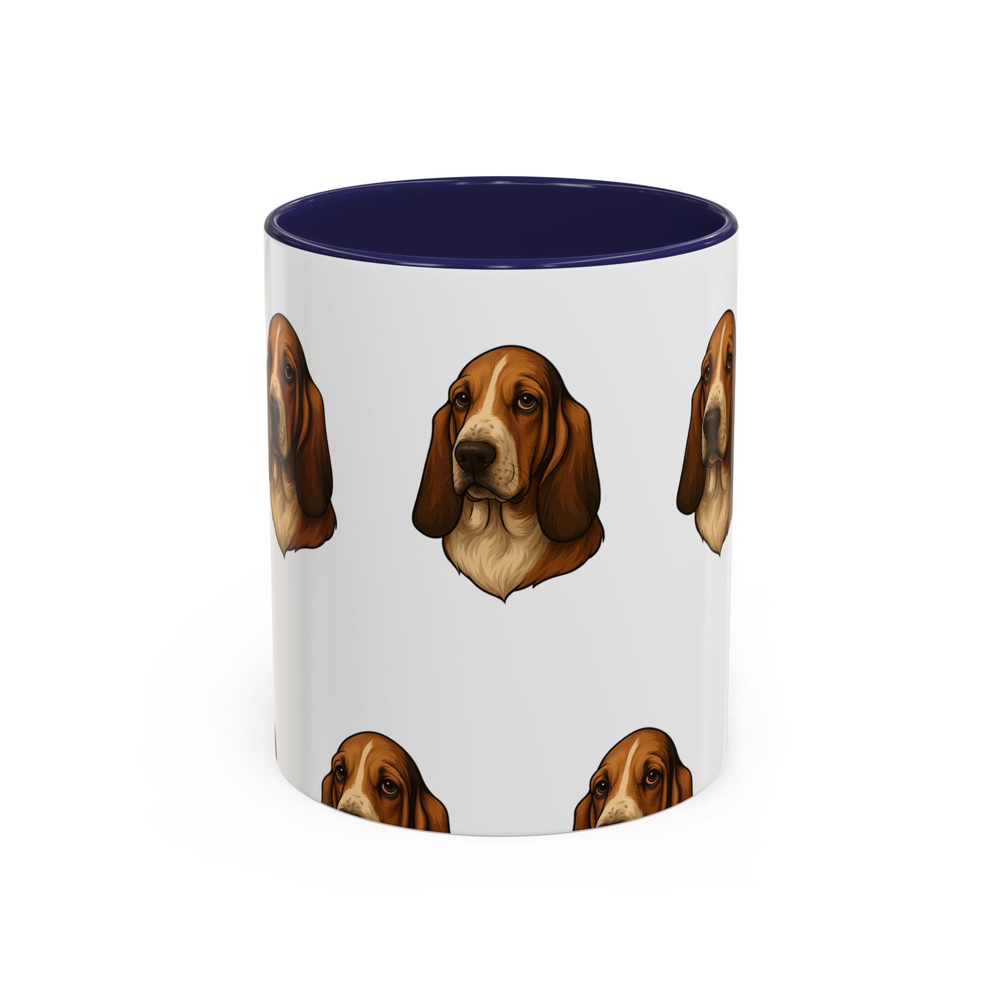 Basset Hound Head 2-Tone Coffee Mug