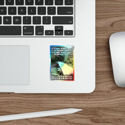 Semi Sleeps Holographic Sticker
