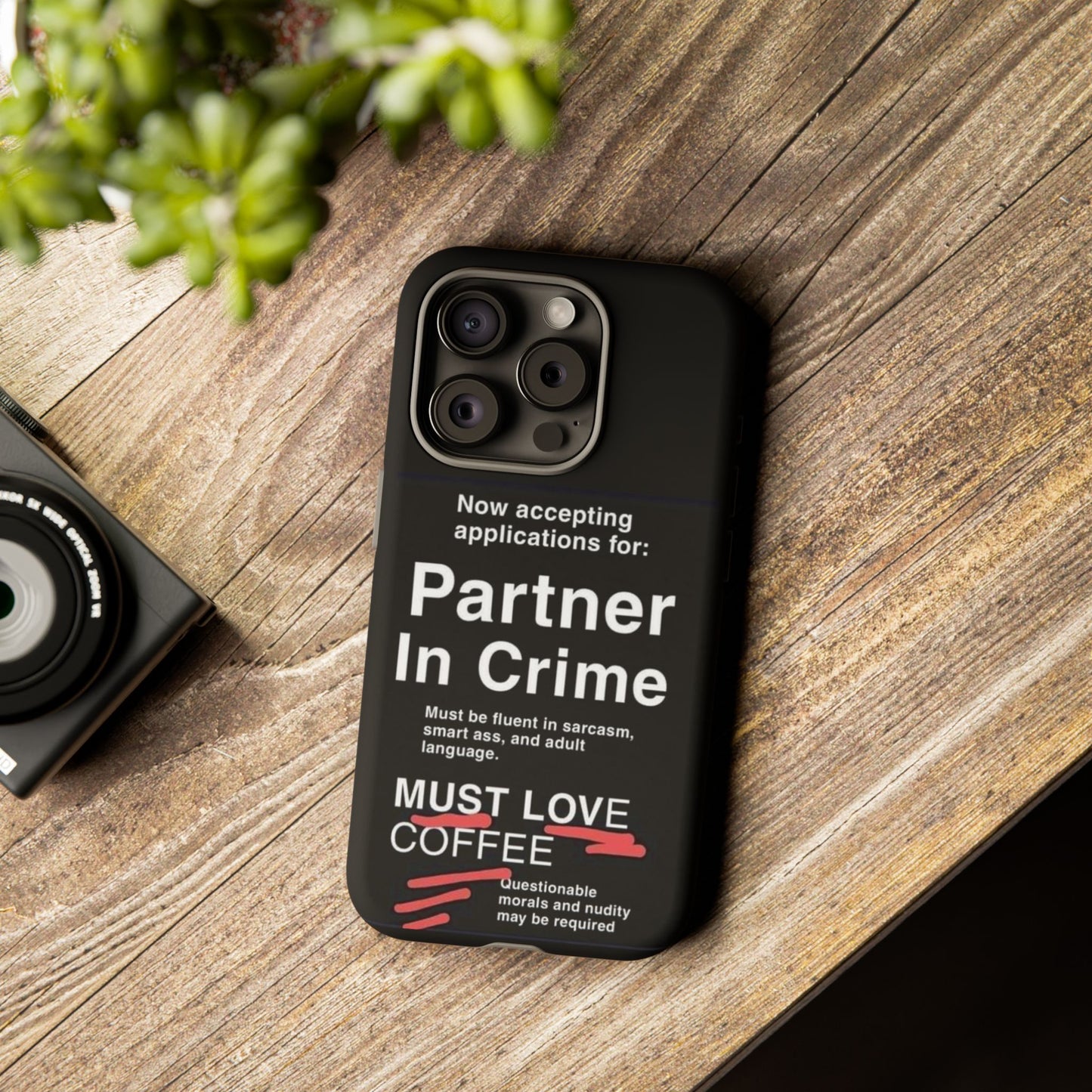 Partner In Crime iPhone Case