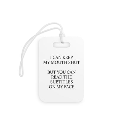 Subtitles Luggage Tag