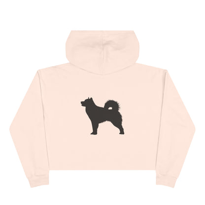 Malamute Silhouette Women's Crop Hoodie