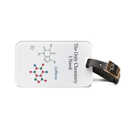 Chemistry Lesson Leather Strap Luggage Tag