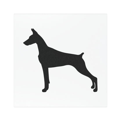Doberman Silhouette Indoor/Outdoor Magnet