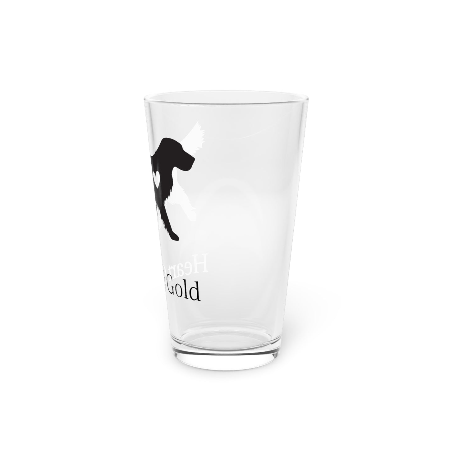 Heart Of Gold Drinking Glass
