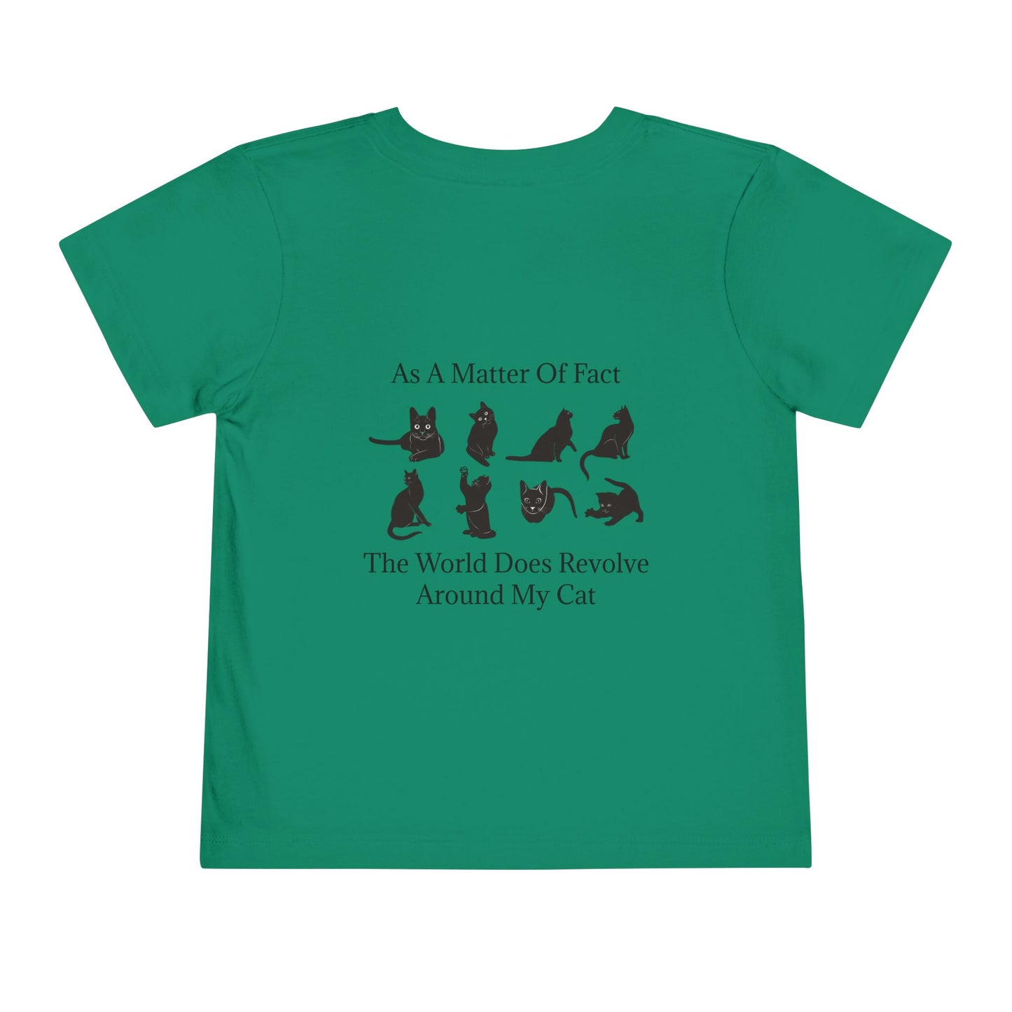 Matter Of Fact Cat Toddler Unisex Short Sleeve Crewneck Tee
