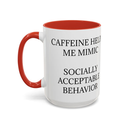Socially Acceptable 2-Tone Coffee Mug