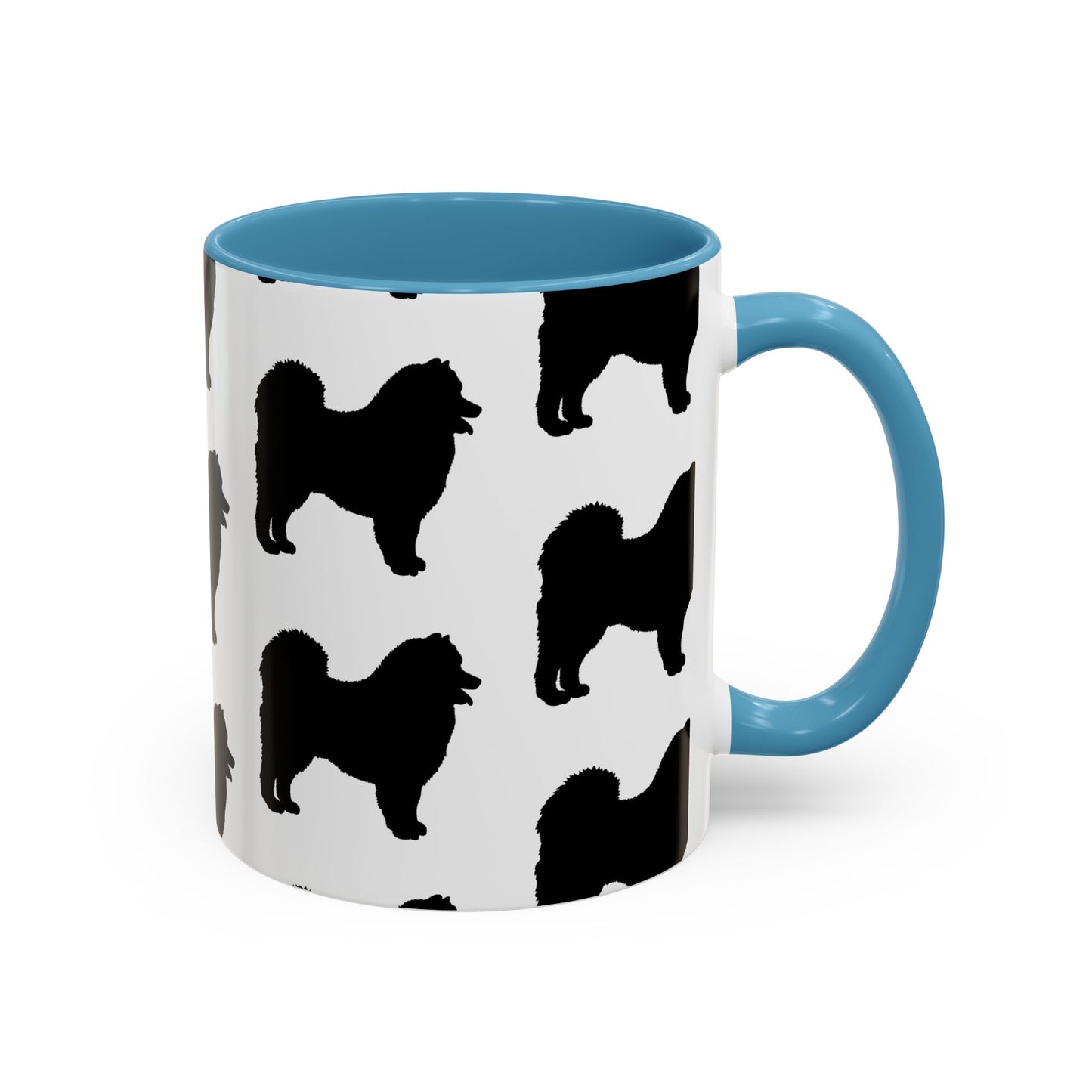 Samoyed Silhouette 2-Tone Coffee Mug