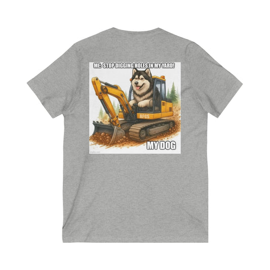Digmaster Unisex Short Sleeve V-Neck Tee