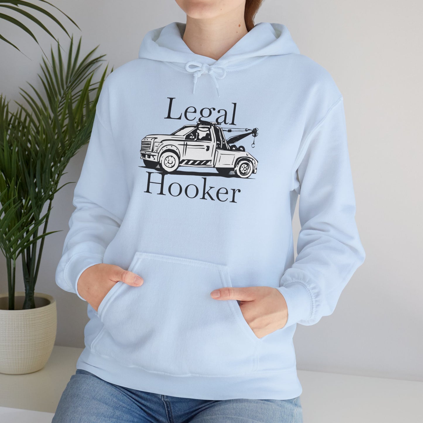 Legal H**ker Wheel Lift Tow Truck Unisex Hoodie