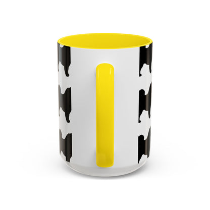 Samoyed Silhouette 2-Tone Coffee Mug