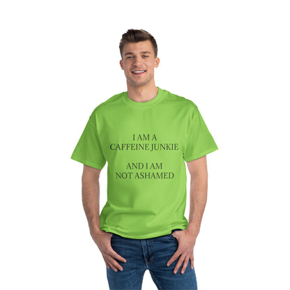 Caffeine Junkie Men's Short-Sleeve Crewneck Tee
