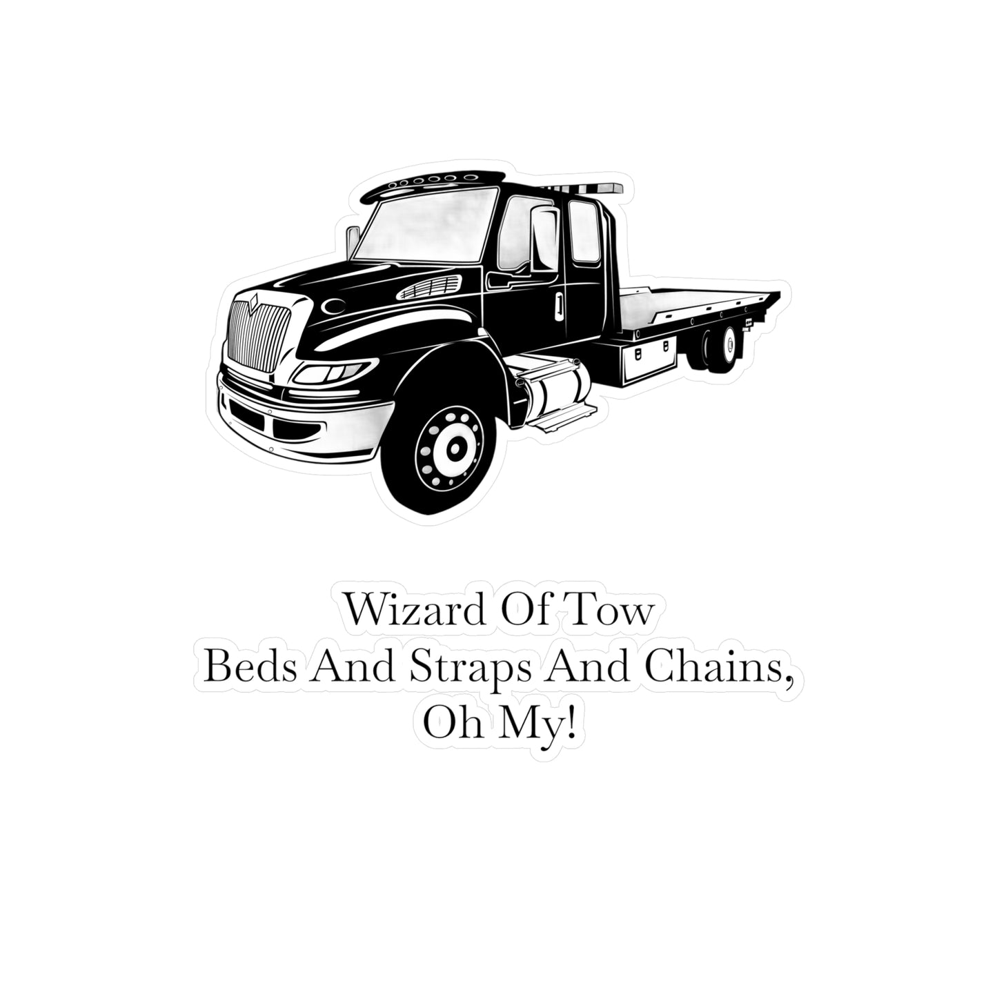 Wizard Of Tow Vinyl Decal