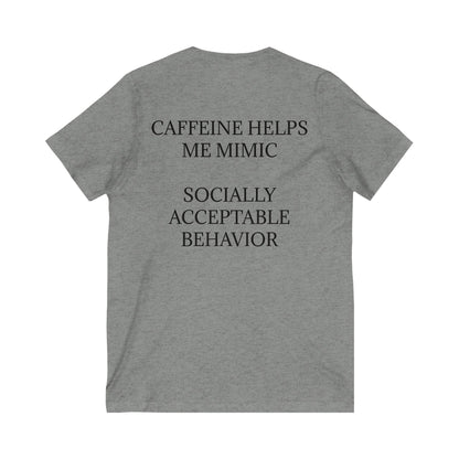 Socially Acceptable Unisex Short Sleeve V-Neck Tee