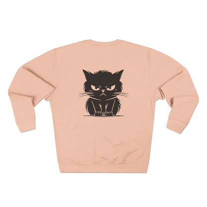Angry Cat Unisex Crewneck Sweatshirt