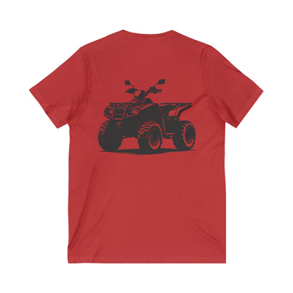 Off The Beaten Path Quad Unisex Short Sleeve V-Neck Tee