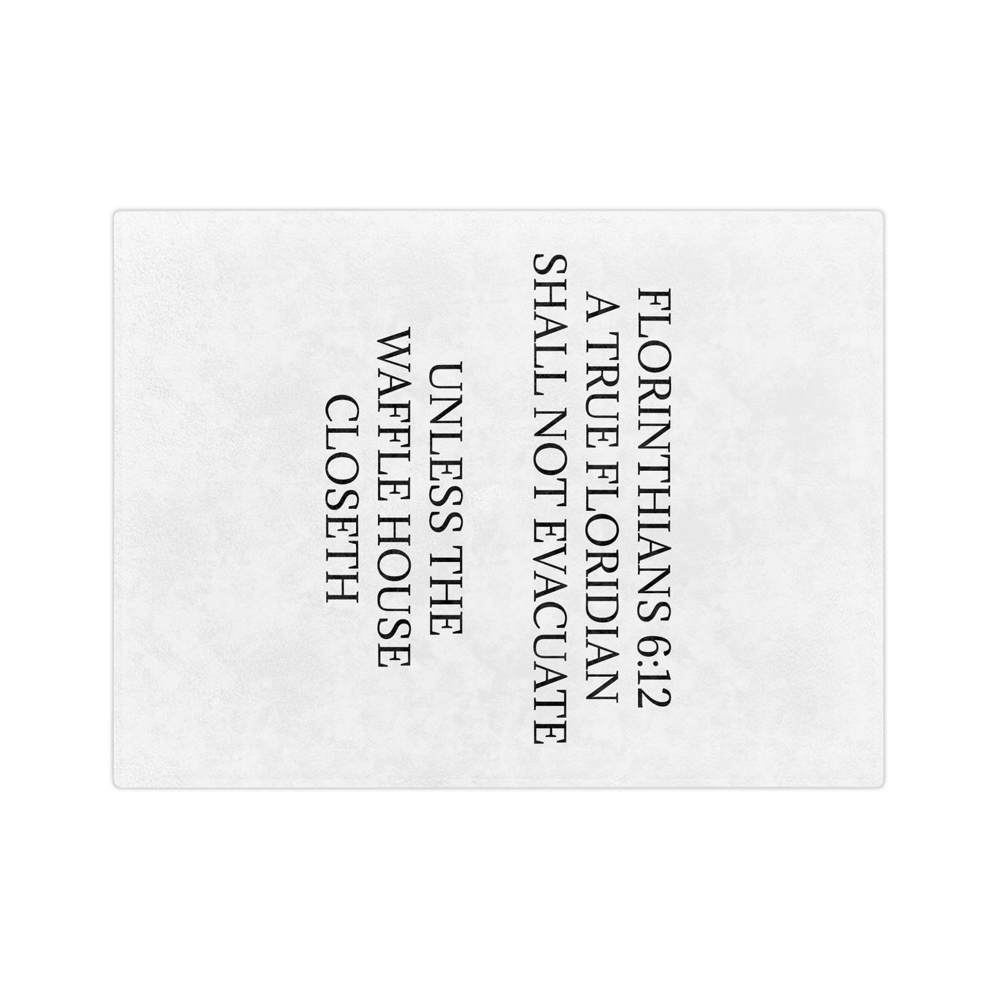 Florinthians 6:12 Velveteen Microfiber Blanket