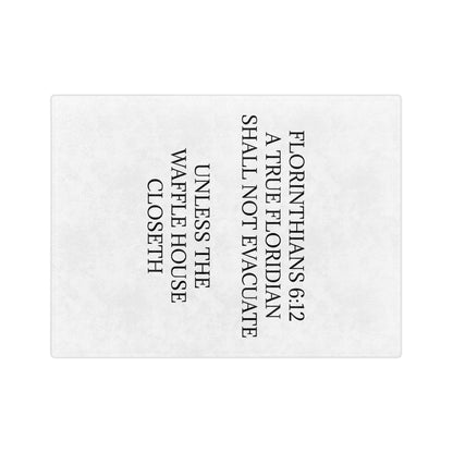 Florinthians 6:12 Velveteen Microfiber Blanket