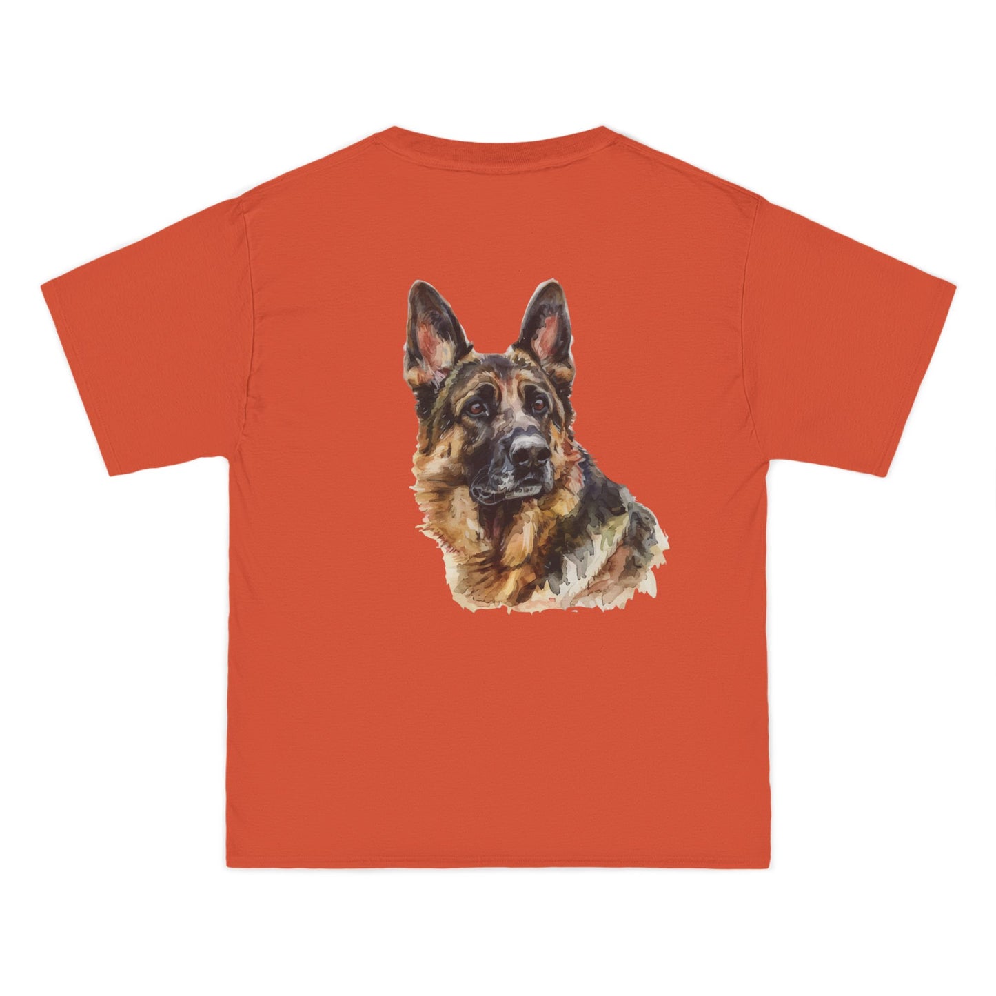German Shepherd Head Men's Short-Sleeve Crewneck Tee