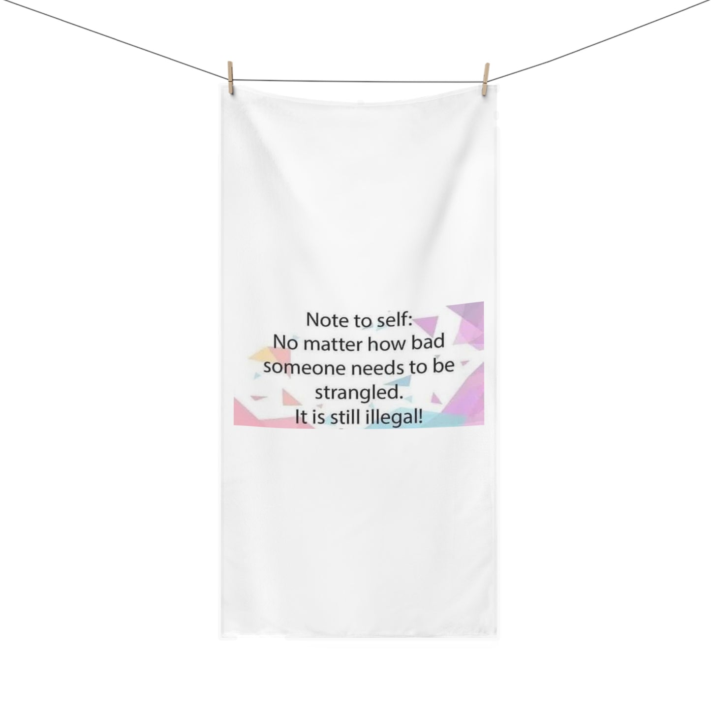 Note To Self Mink-Cotton  Beach Towel