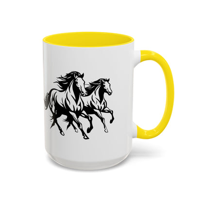 Horsin' Around 2-Tone Coffee Mug