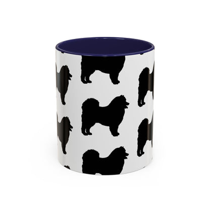 Samoyed Silhouette 2-Tone Coffee Mug
