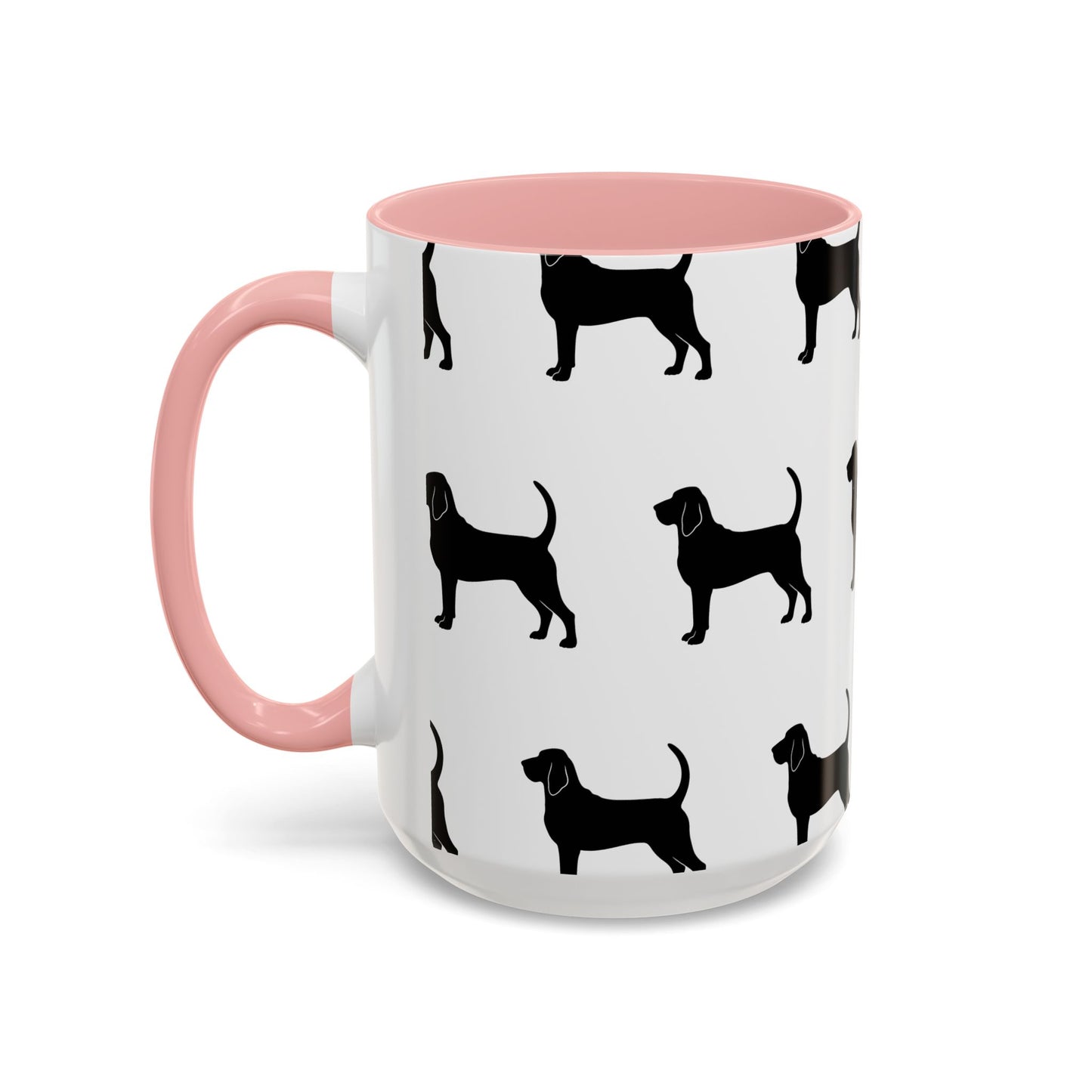 Bloodhound Silhouette 2-Tone Coffee Mug