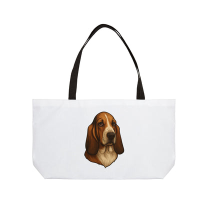 Basset Hound Head Weekender Tote Bag