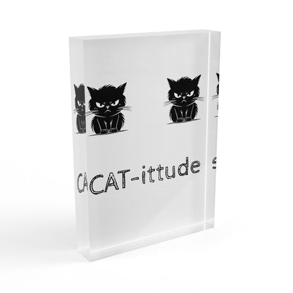 CAT-ittude Acrylic Photo Block