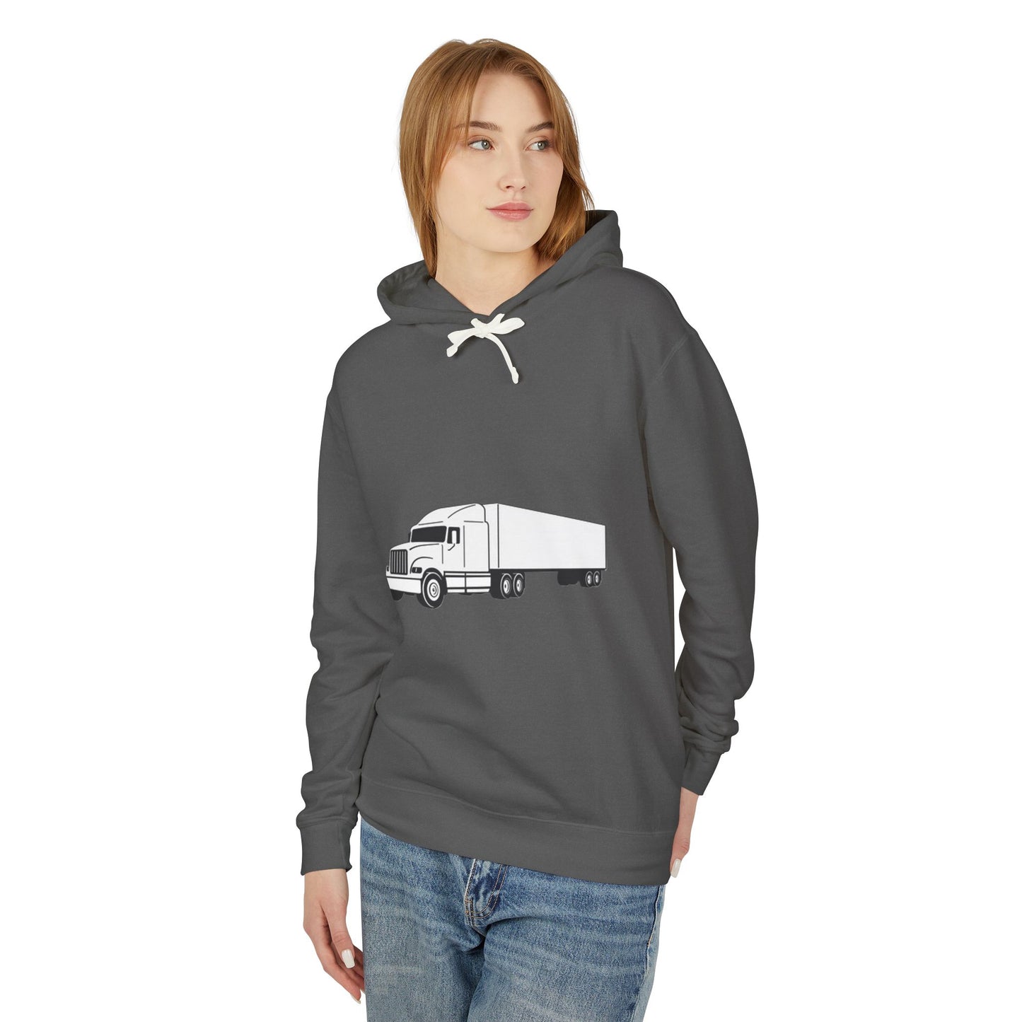 Semi Truck Unisex Lightweight Hoodie