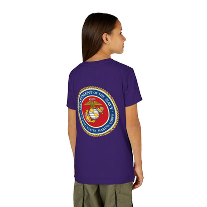 US Marine Corps Youth Unisex Short Sleeve Crewneck Tee