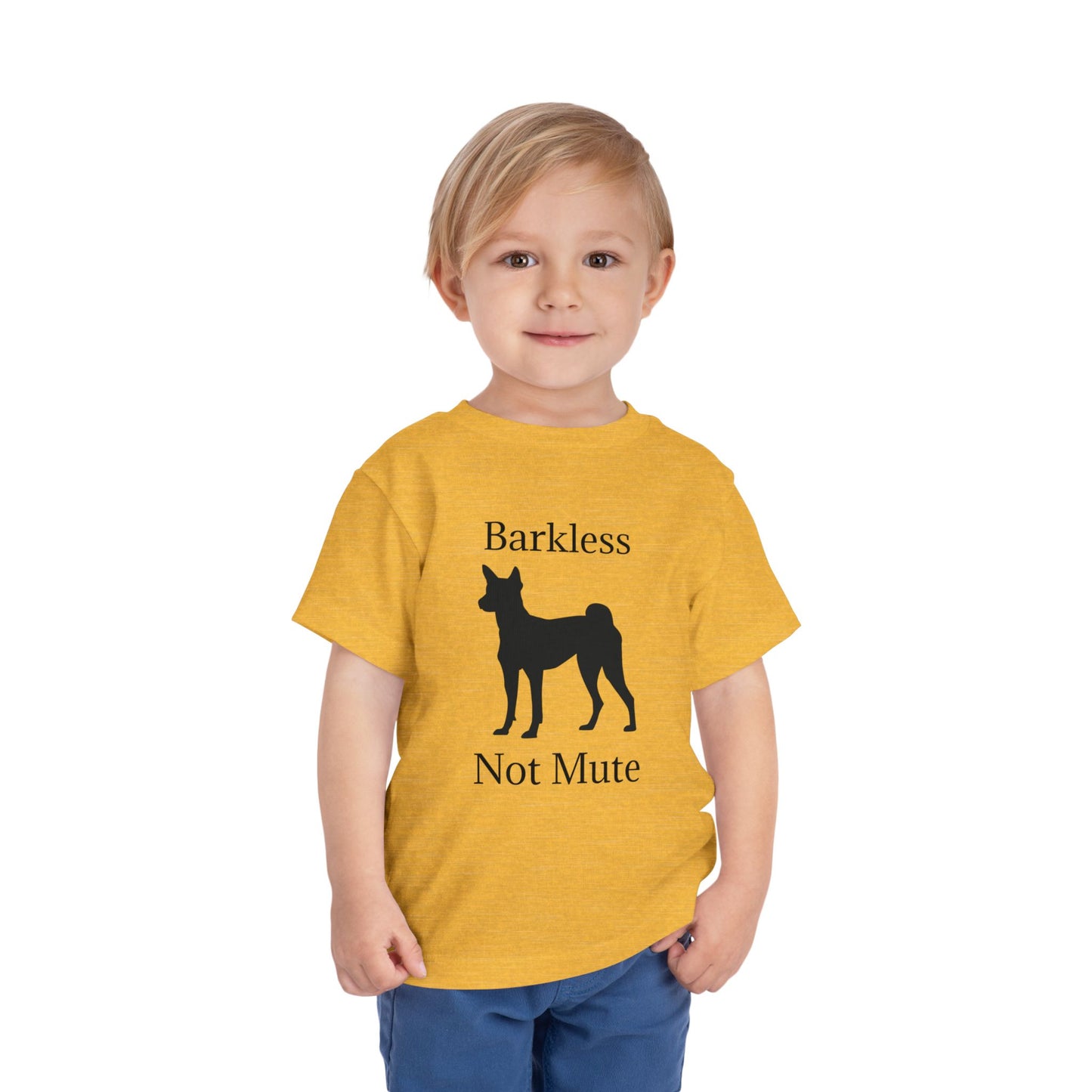 Barkless Not Mute Toddler Unisex Short Sleeve Crewneck Tee