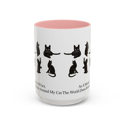 Matter Of Fact Cat 2-Tone Coffee Mug