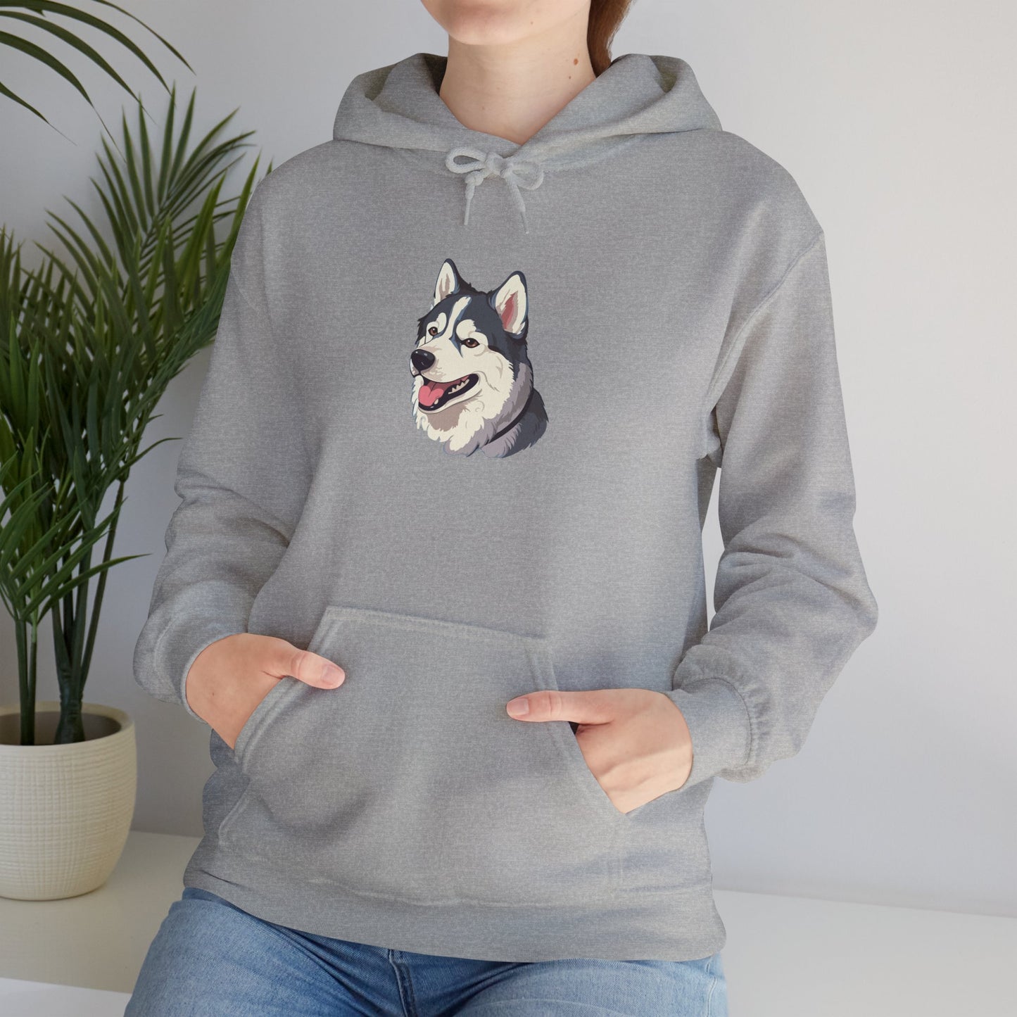 Malamute Head Unisex Hoodie