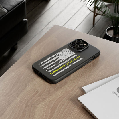 Thin Yellow Line iPhone Case