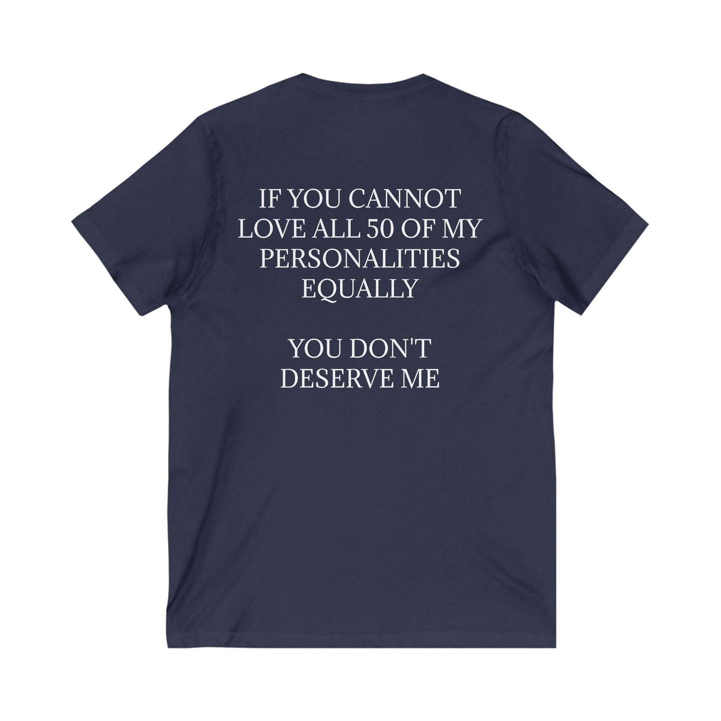 50 Personalities Unisex Short Sleeve V-Neck Tee