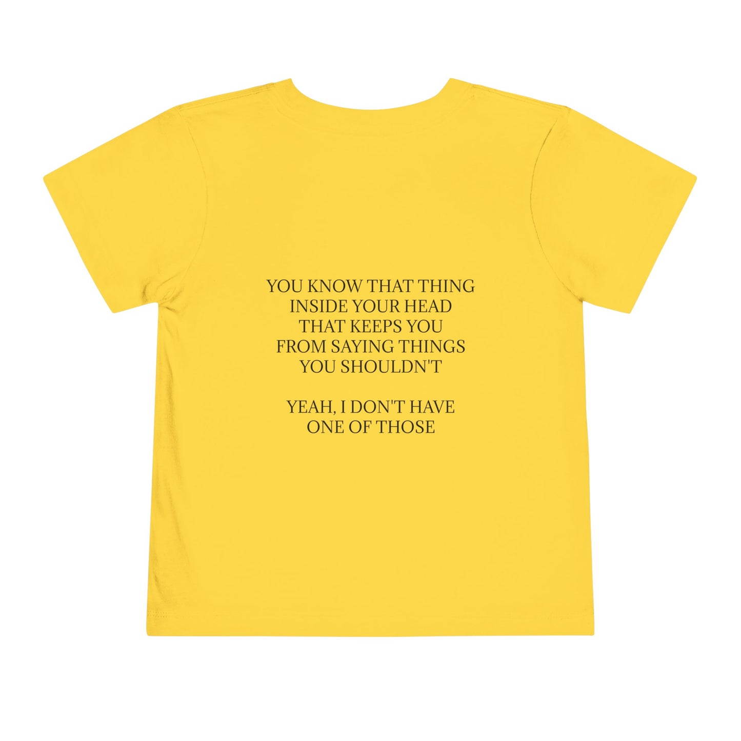 No Filter Toddler Unisex Short Sleeve Crewneck Tee