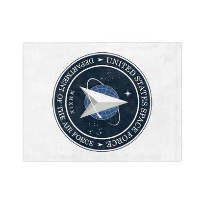 US Space Force Velveteen Microfiber Blanket