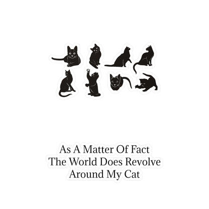 Matter Of Fact Cat Vinyl Decal