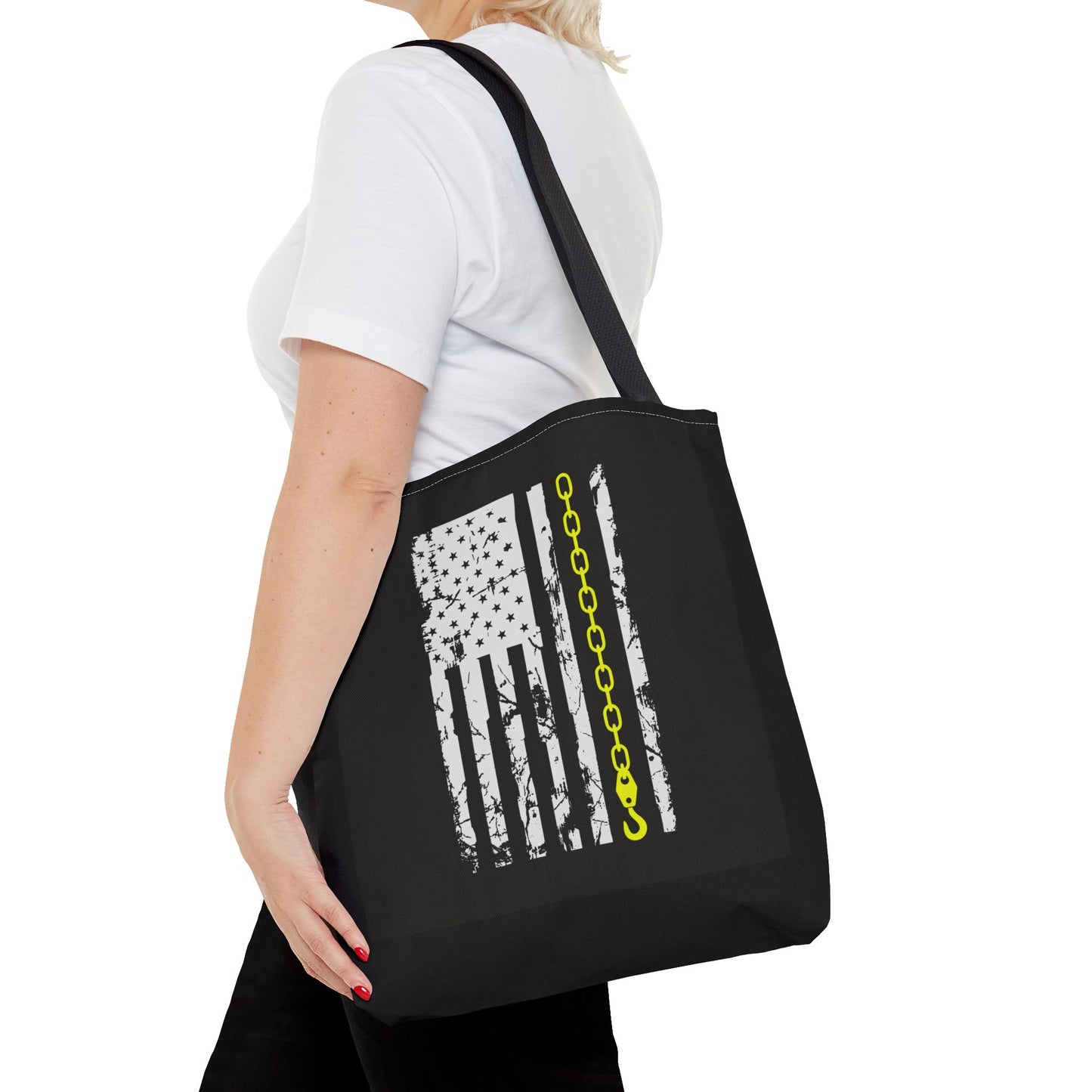 Thin Yellow Line Tote Bag