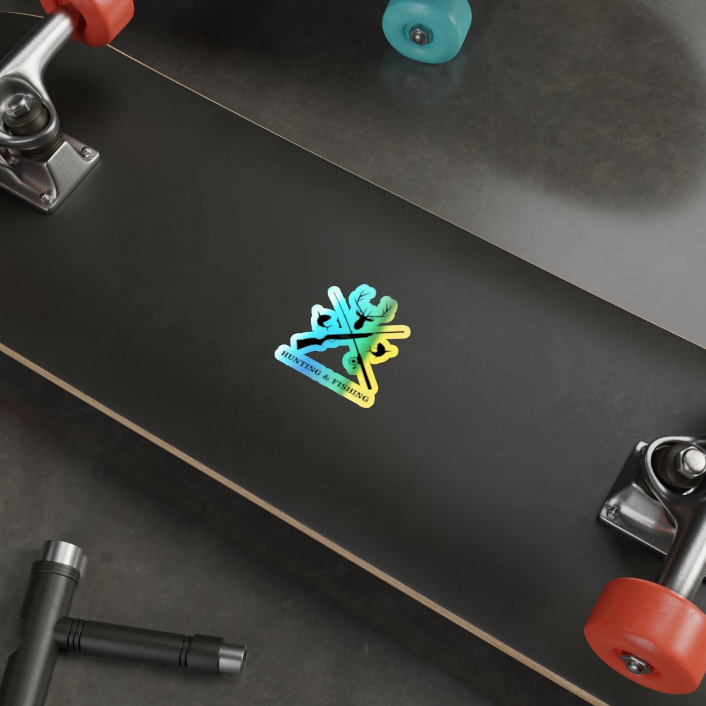 Hunting/Fishing Holographic Sticker
