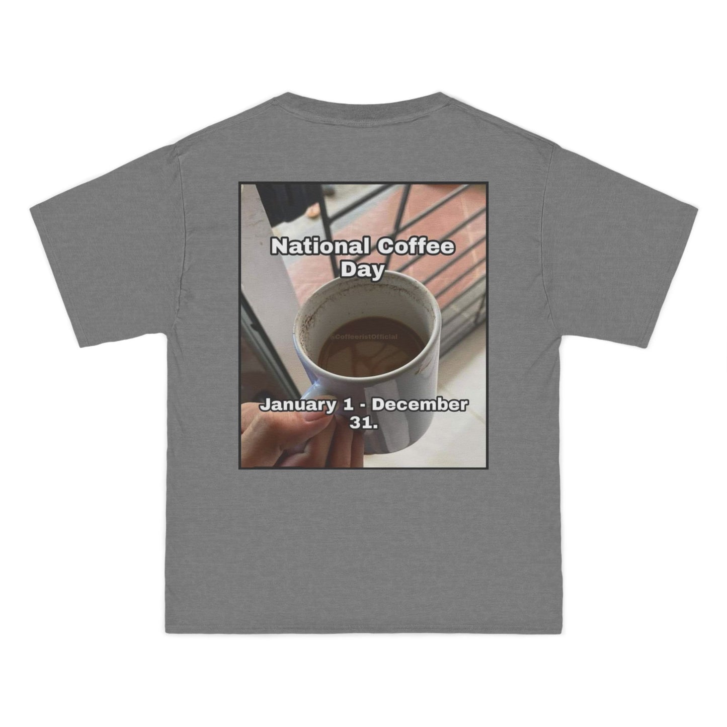 National Coffee Day Men's Short-Sleeve Crewneck Tee