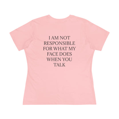When You Talk Women's Short Sleeve Crewneck Tee