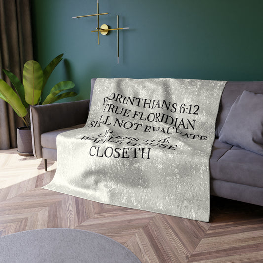 Florinthians 6:12 Crushed Velvet Blanket