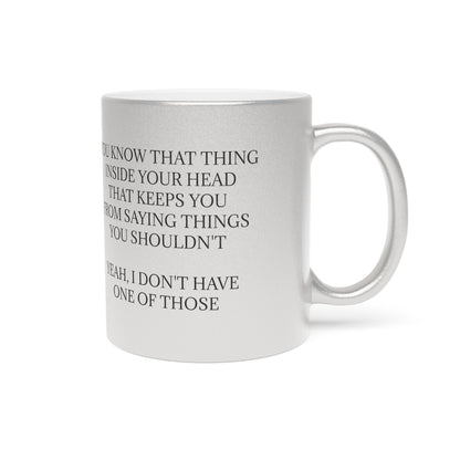 No Filter Metallic Coffee Mug