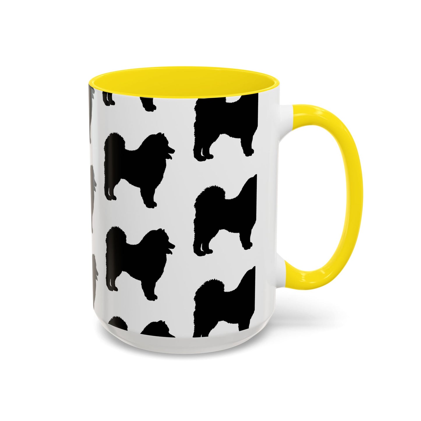 Samoyed Silhouette 2-Tone Coffee Mug
