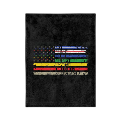First Responder Velveteen Microfiber Blanket