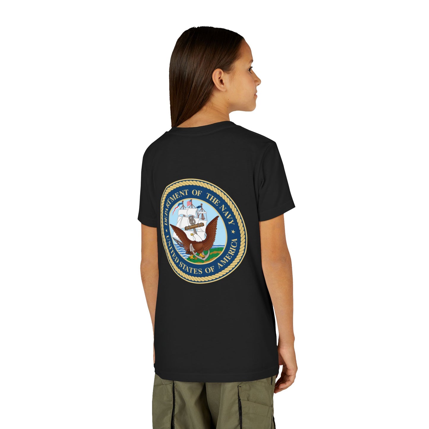 US Navy Youth Unisex Short Sleeve Crewneck Tee