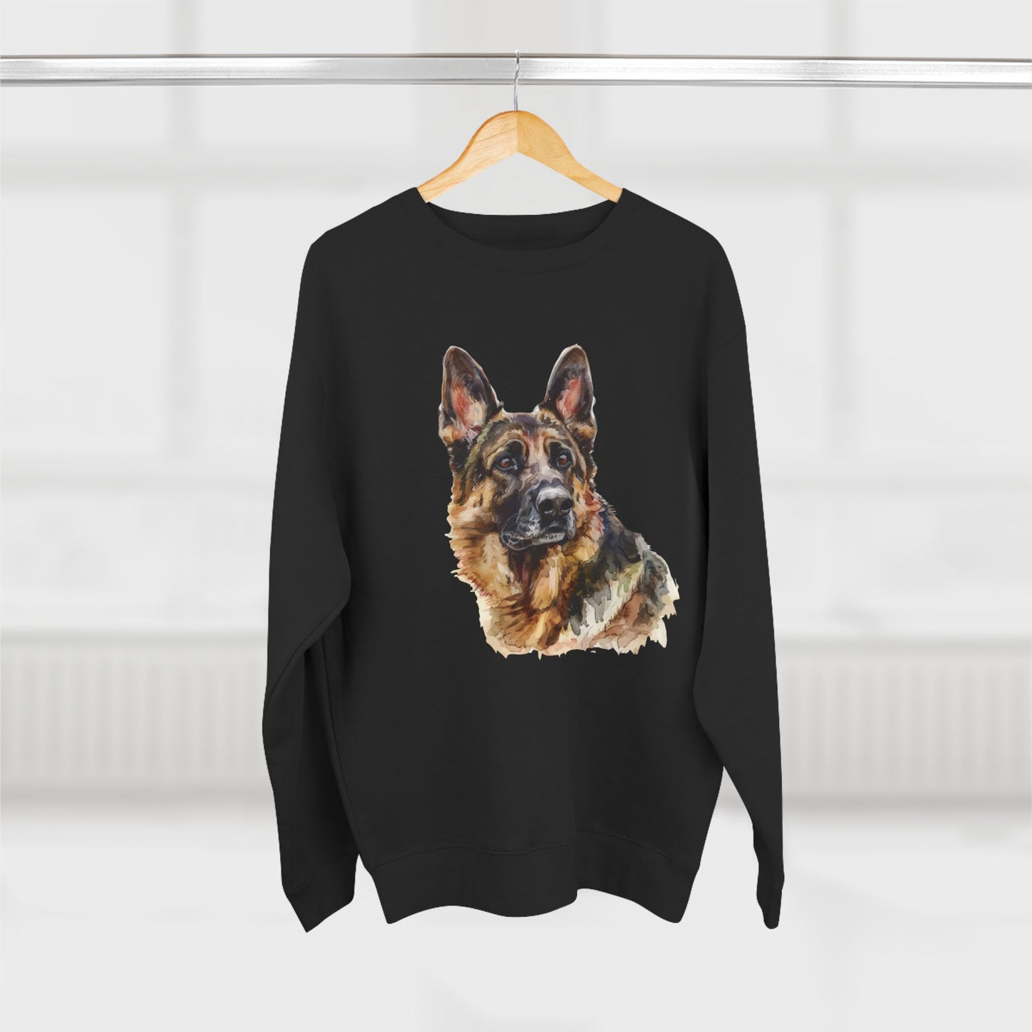German Shepherd Head Unisex Crewneck Sweatshirt